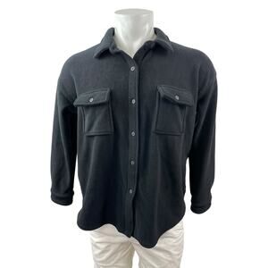 Sundown by Splendid Men's Black Long Sleeve Pocket Button Down Shirt Top Size S